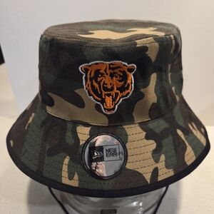 Chicago Bears NFL New Era Camo Bucket Hat. New
